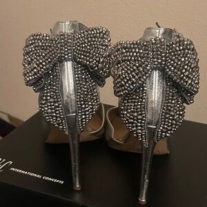 INC International Concepts Elegant Silver Women's Heels